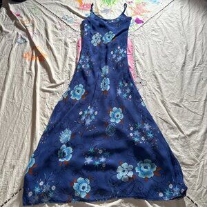 Y2k maxi floral print dress